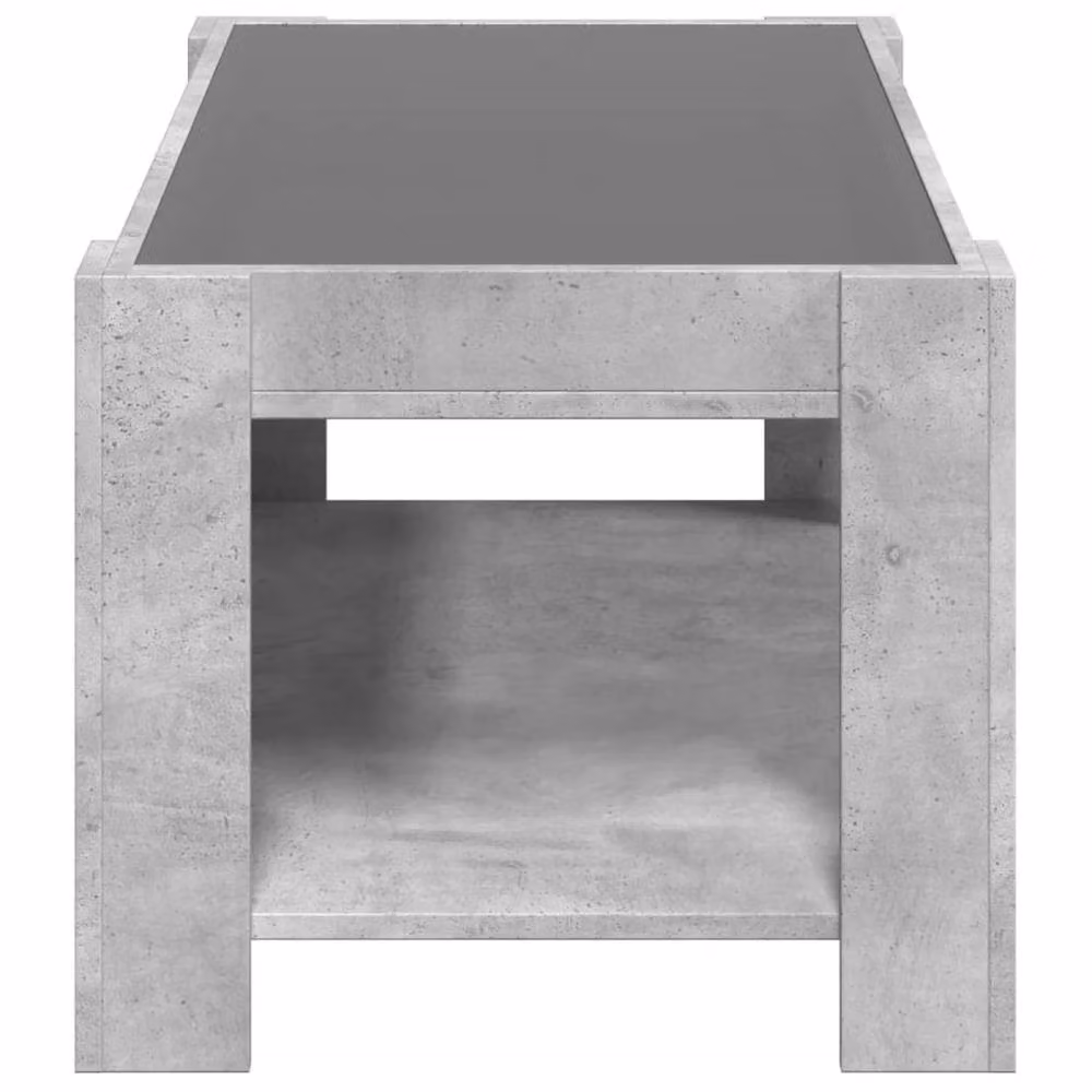 Berkfield Home Decorative LED Coffee Table in Concrete Grey, W/D/H: 93 x 53 x 45 cm – 3