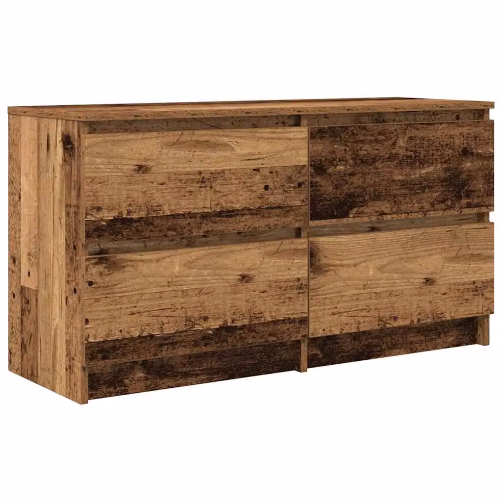 Berkfield Home Rustic Old Wood TV Cabinet in Brown, W/D/H: 100 x 35 x 54 cm – 2