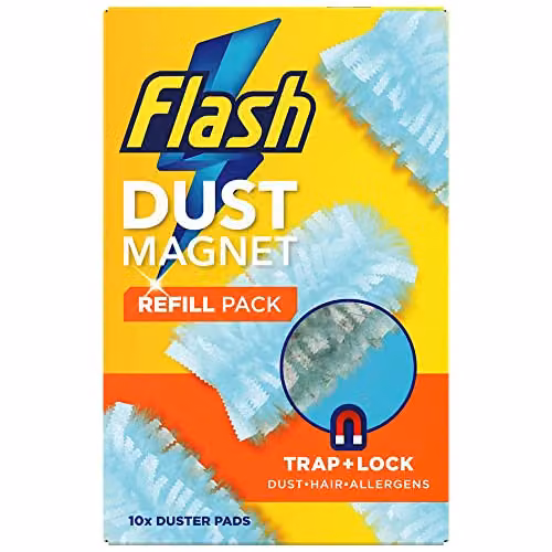 Flash Dust Magnet Refill Pack in White and Blue