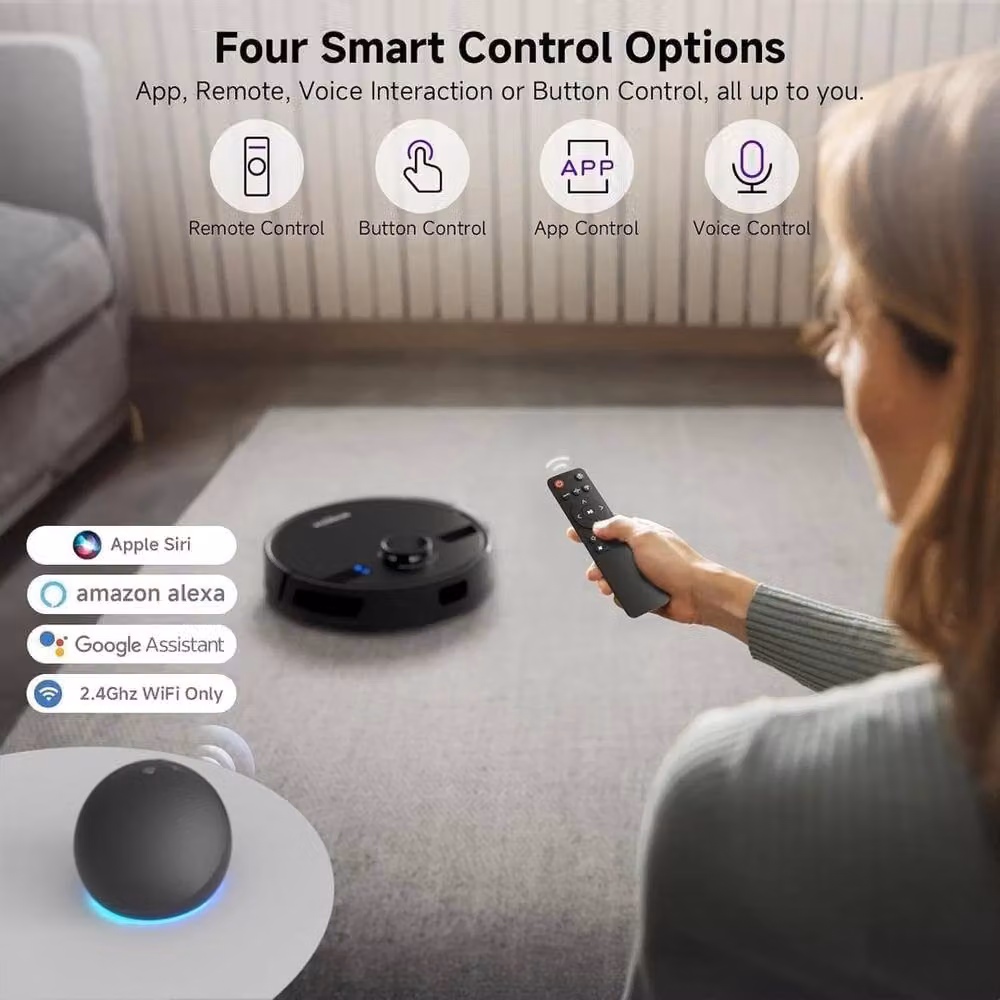 PAWNORA Robot Vacuum Cleaner in Black with Pet Hair Suction Capability – 5