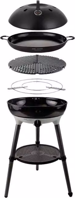 Cadac Carri Chef 50 Gas Barbecue with Thermometer and Cover, Black