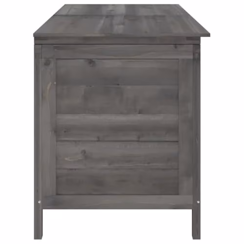 vidaXL Anthracite Garden Storage Box made of Solid Fir Wood W/D/H: 150 x 50 x 56.5 cm – 4