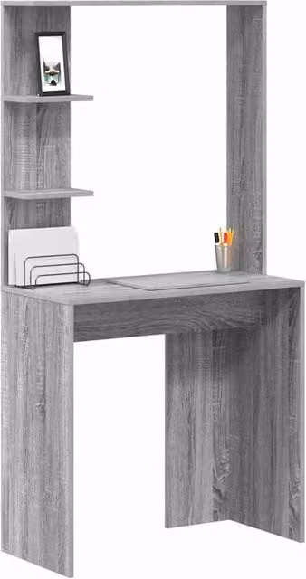 Berkfield Home Grey Sonoma Computer Desk in Engineered Wood – 1