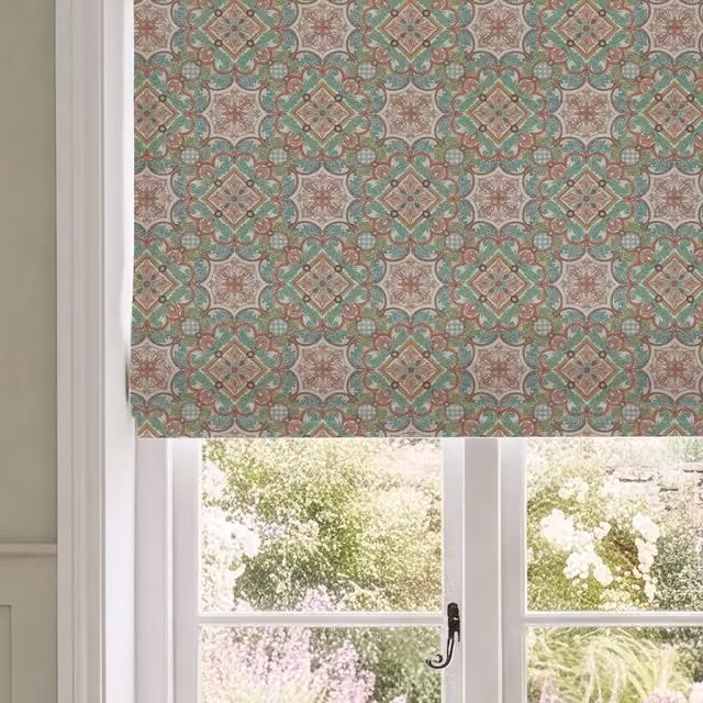 HOUSE Llewelyn-Bowen Festivo Made To Measure Blackout Roman Blind in Multicolour Floral Print