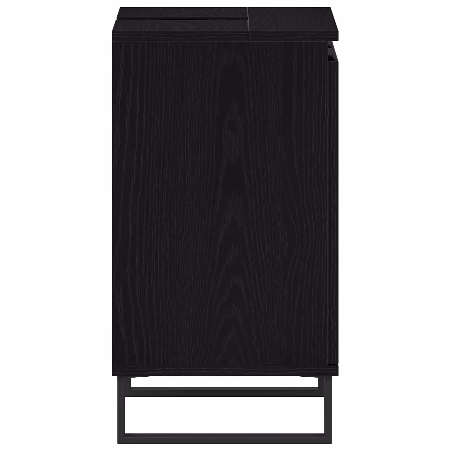 Berkfield Home Modern Black Oak Bathroom Sink Cabinet, W: 58 cm, D: 33 cm, H: 60 cm – 5