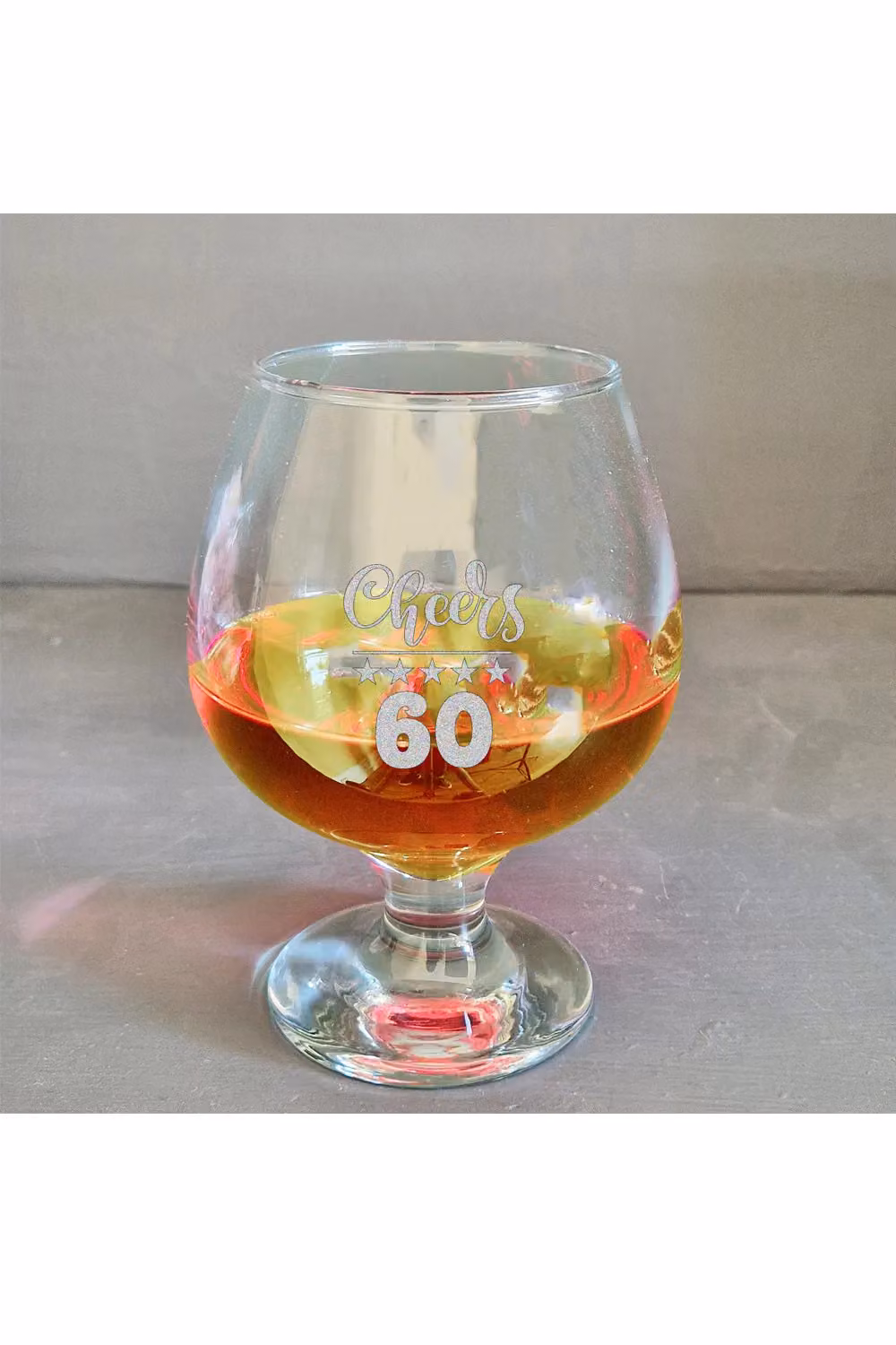 Afewhometruths 60th Birthday Gift Brandy Snifter Glass, Clear, 300ml – 2