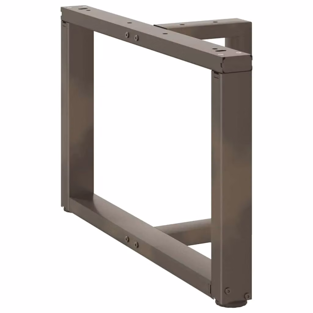 Berkfield Home T-Shaped Coffee Table Legs, 2 Pieces, Black Steel, W: 60 cm, D: 25 cm, H: 42-43 cm – 2