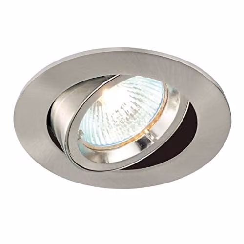 Netlighting Cast Modern Recessed Tilt Downlight in Grey and Silver with GU10 Dimmable and Adjustable Features