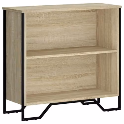 vidaXL Modern Bookcase in Brown Sonoma Oak, W/D/H: 80 x 31 x 74.5 cm – 1