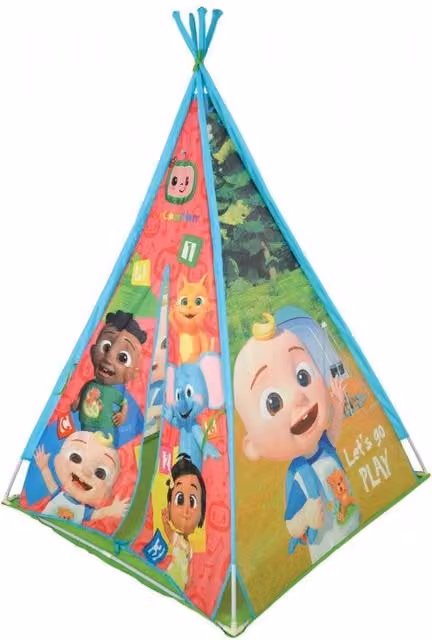 CoCoMelon Childrens Blue and Multicolour Play Tent