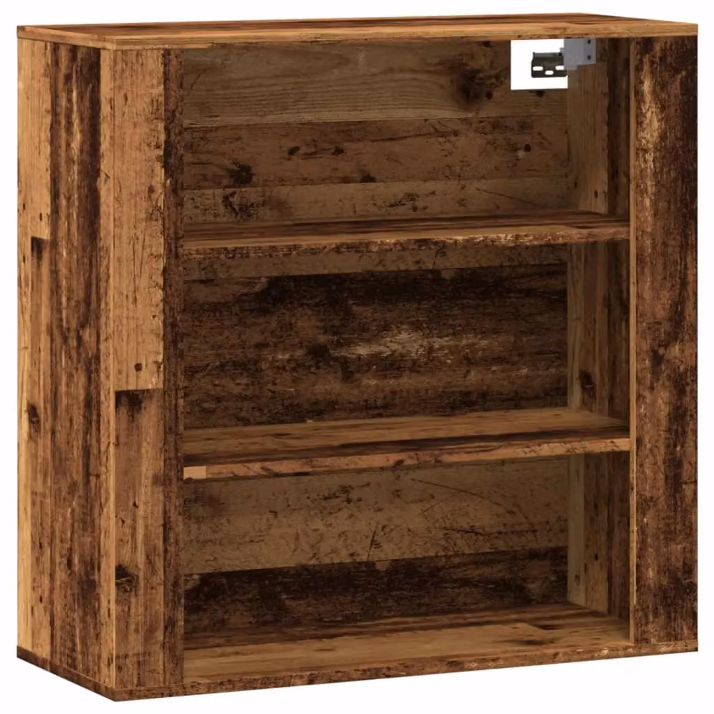 Berkfield Home Wall Cabinet in Old Wood Brown, W/D/H: 80 x 33 x 80 cm – 2