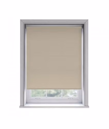 New Edge Blinds Taupe Thermal Blackout Roller Blind, W: 115 cm, H: 170 cm