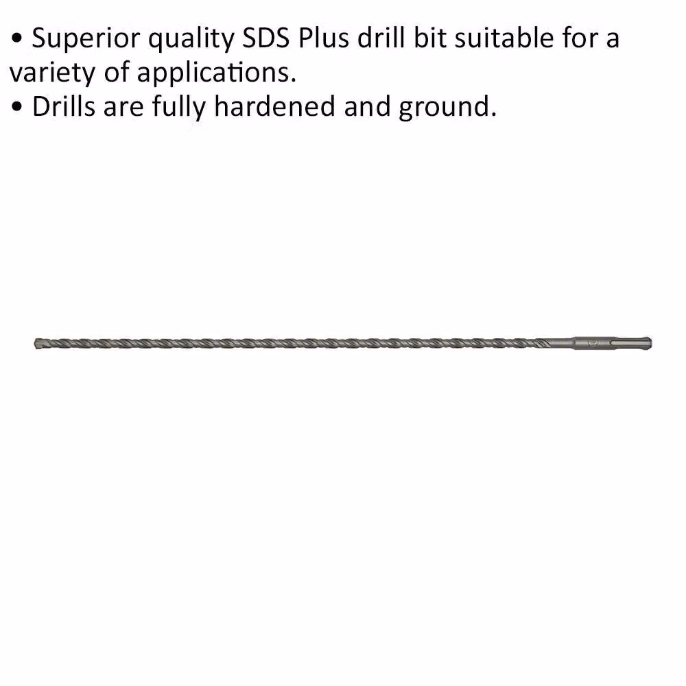 Loops SDS Plus Drill Bit, Silver and Multicolour, Diameter: 8 mm, Length: 450 mm – 2