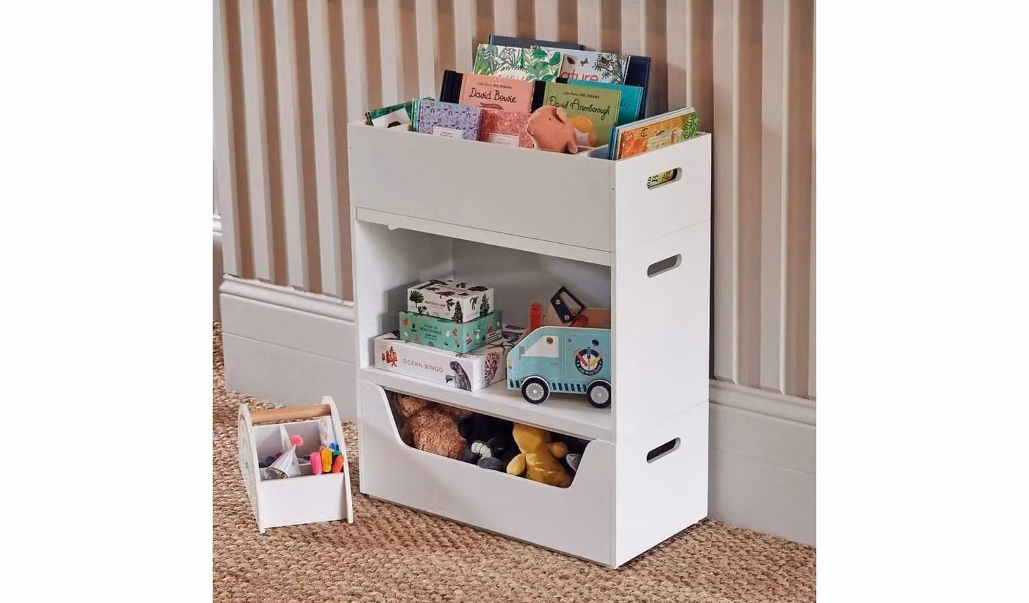 Great Little Trading Company Rackham White Childrens Storage Chest W/D/H: 66.0 x 31.5 x 26.1 cm