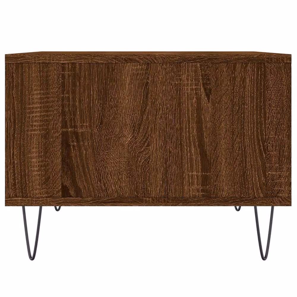 Berkfield Home Modern Brown Oak Coffee Table, W/D/H: 60 x 50 x 36.5 cm – 4