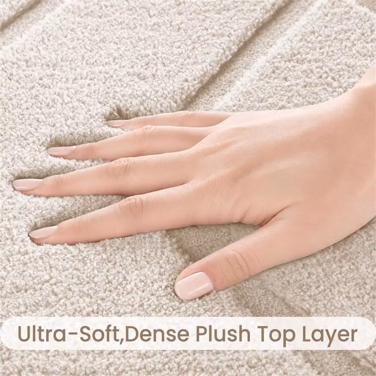 FORGEVIO Cream Extra Large Rectangular Area Rug, W: 160 cm, D: 230 cm