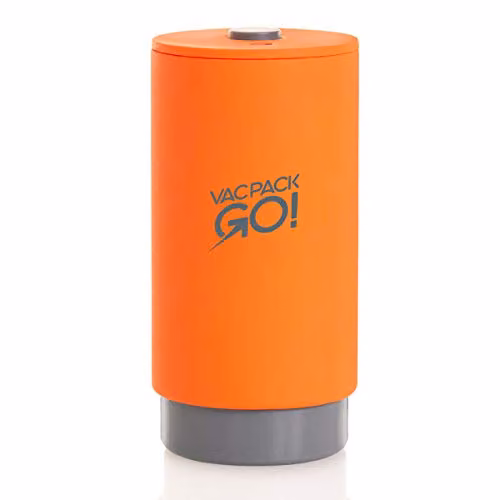 JML Vac Pack Go Travel Vacuum Storage Bags with USB Air Pump, Orange, 4 Pack – 1