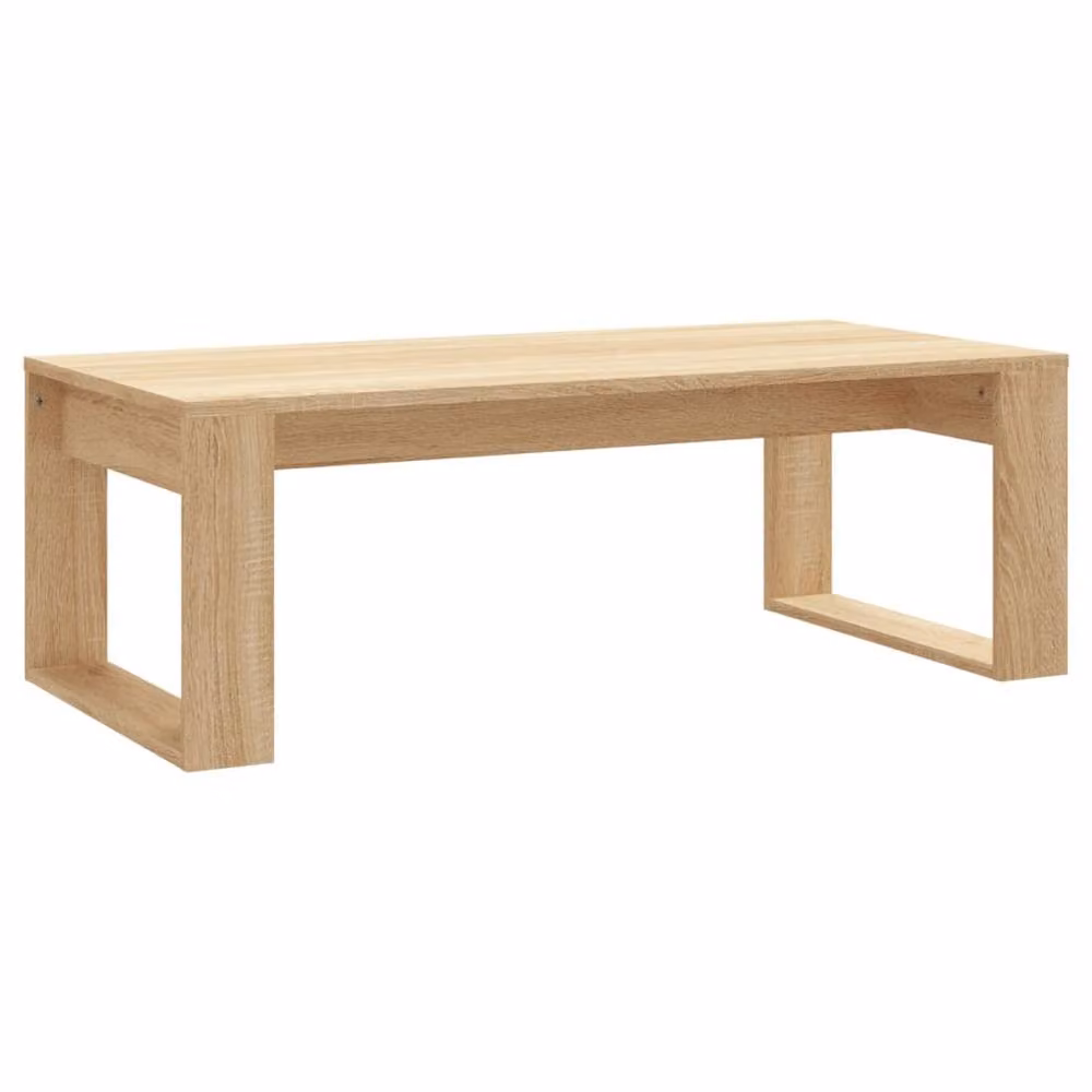 Berkfield Home Sonoma Oak Coffee Table in Brown, W/D/H: 102 x 50 x 35 cm – 2