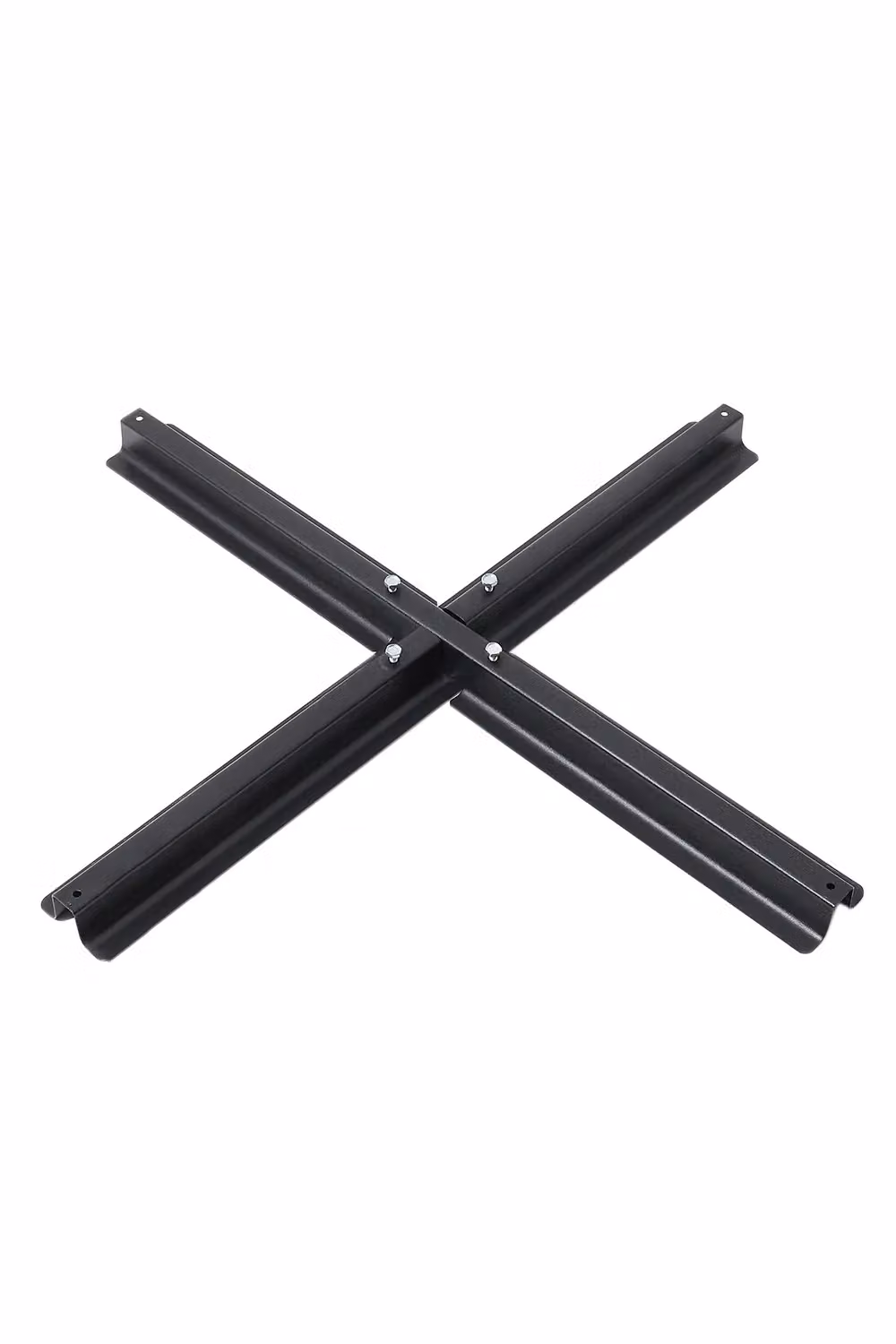 Living and Home Black Steel Free Standing Cross Parasol Base – 3