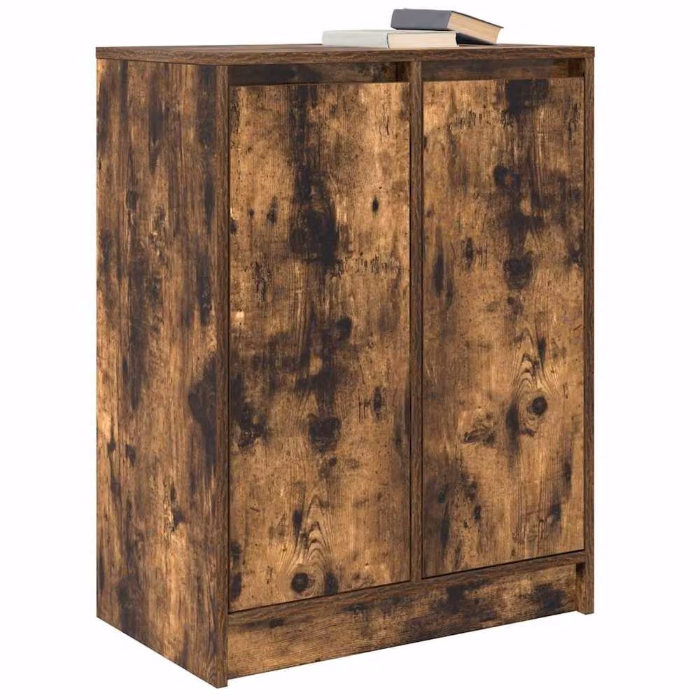 Berkfield Home Smoked Oak Sideboard in Brown, W/D/H: 57 x 34 x 76 cm – 3