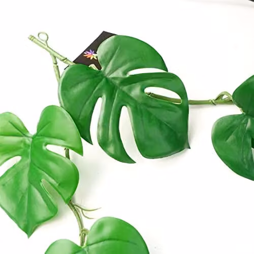 Leaf Design Green Monstera Artificial Hanging Plants Multipack of 6, Length: 180 cm – 2