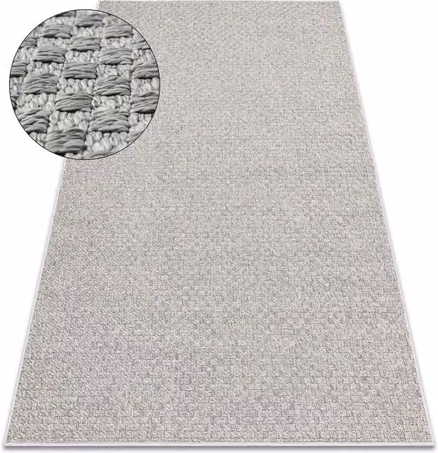 RugsX Origi Grey Scandinavian Flat Weave Rug, W: 220 cm, D: 155 cm