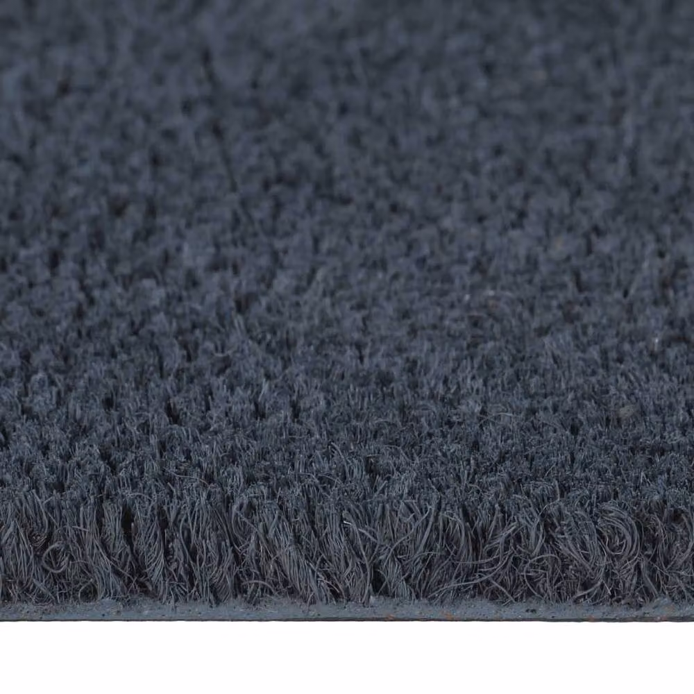 Berkfield Home Durable Rectangular Coir and PVC Door Mat, Grey, W: 90 cm, D: 150 cm – 4