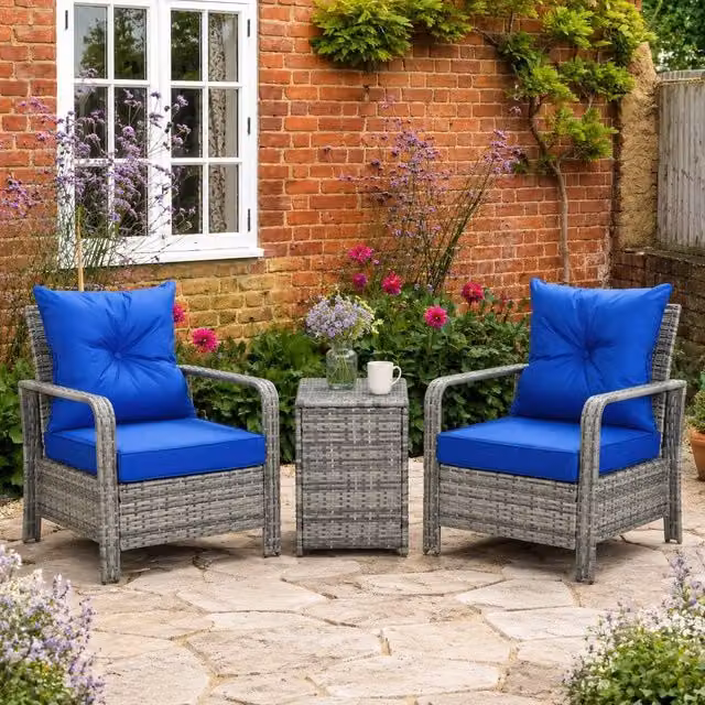 STILVORA Modern Blue Chairs with Storage – 1