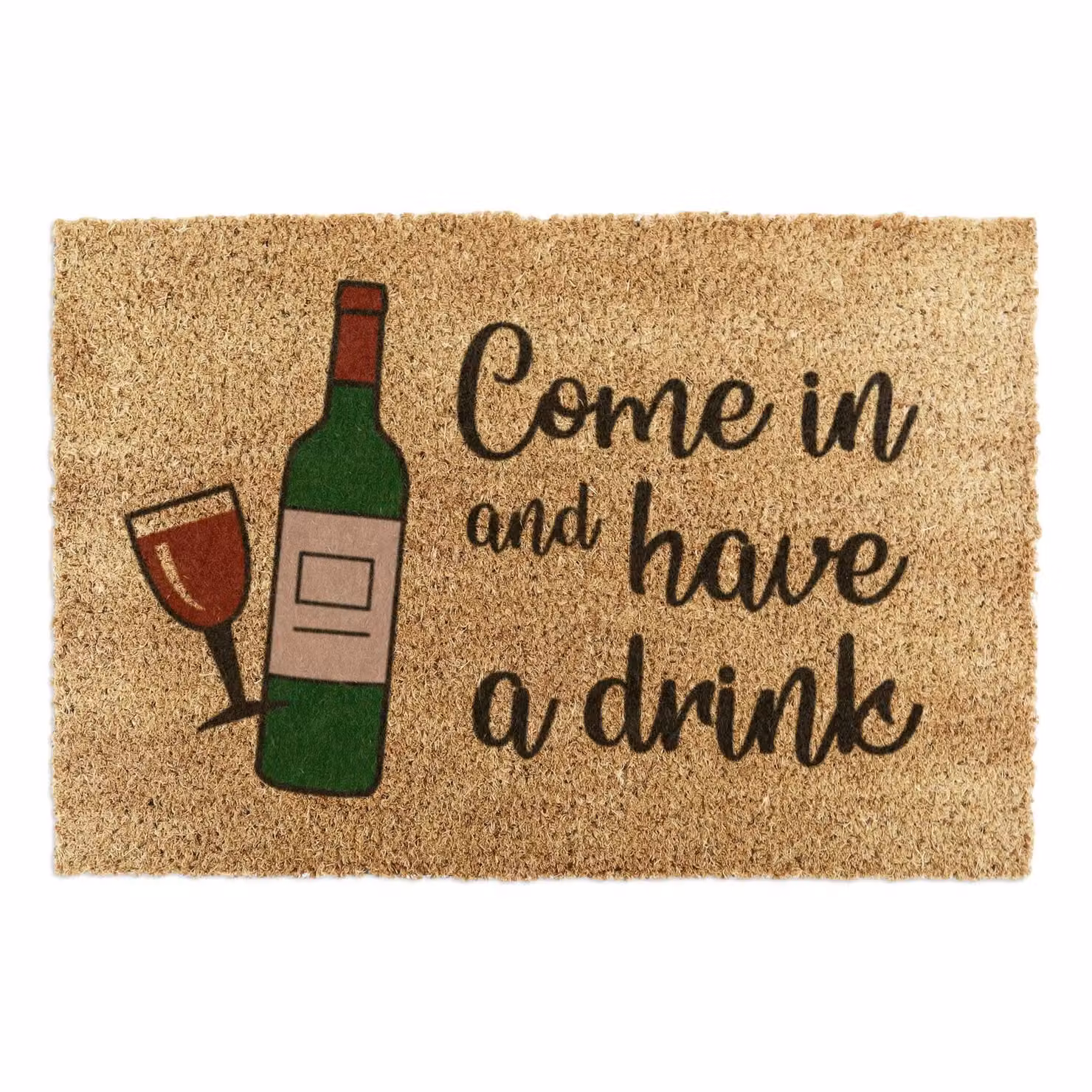 Artsy Mats Come In & Have A Drink Doormat in Brown, W/D: 90 x 60 cm – 2