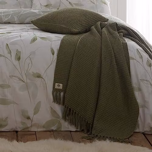 Drift Home Eliza Floral Duvet Cover Set in Green and White, W/D/H: 230 x 220 cm – 3