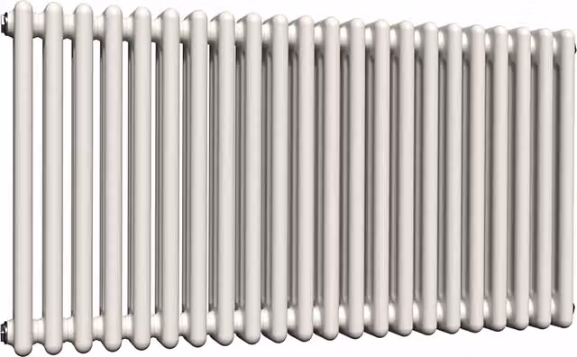 Lux Heat Horizontal 3 Column Radiator in Antique White, H: 101.0 cm x W: 60.0 cm