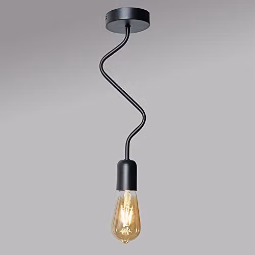 ValueLights Tralles Industrial Black Metal and Glass LED Ceiling Bar Light – 2