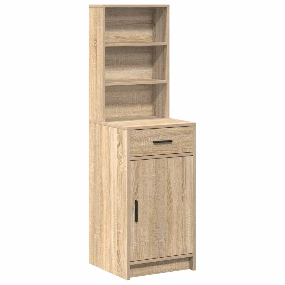 Berkfield Home Sonoma Oak Highboard in Brown, W/D/H: 40 x 41 x 135 cm – 2