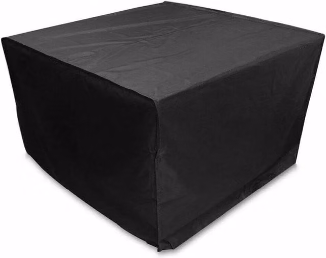 SPETLEK Heavy Duty Square Furniture Cover for Garden and Patio, Black, 123 x 123 cm – 1