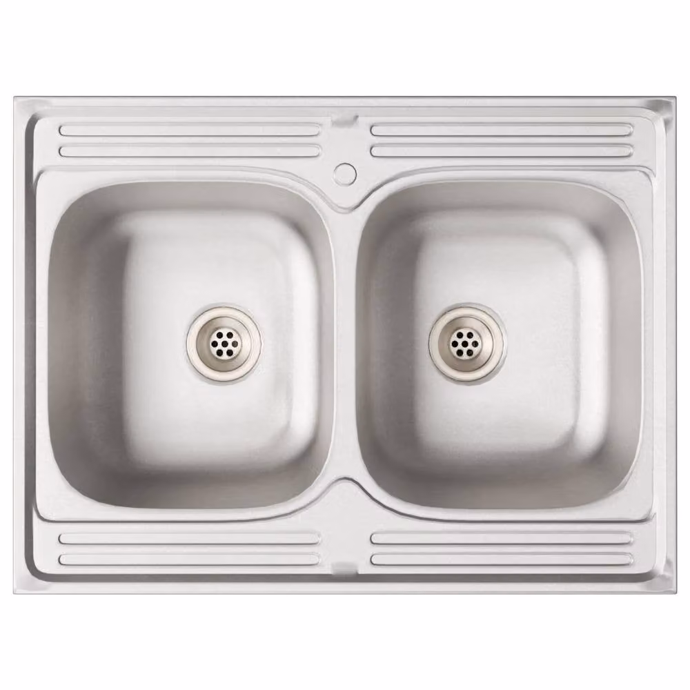 Berkfield Home Porto Sink Base Cabinet in Brown Oak, W: 80 cm, D: 46 cm, H: 84.5 cm – 2