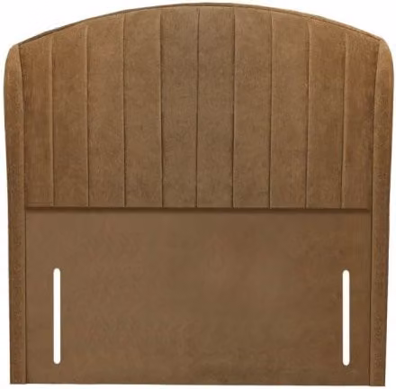 ASC Winchester Grand Lux Brown Microfibre Fabric Floor Standing Headboard - 3ft Single