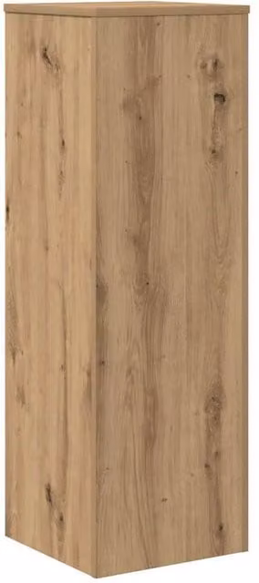 Berkfield Home Artisan Oak Plant Stand in Brown, W/D/H: 33 x 33 x 100 cm
