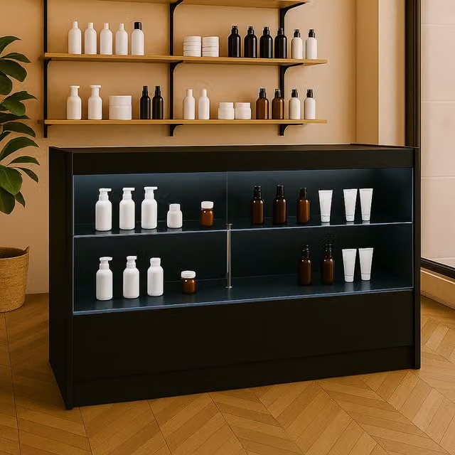 Monster Shop C1500 LED Shop Counter in Matt Black