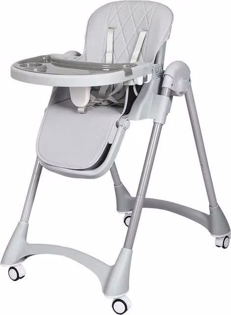 Dekko 4-in-1 Foldable Baby High Chair in Grey