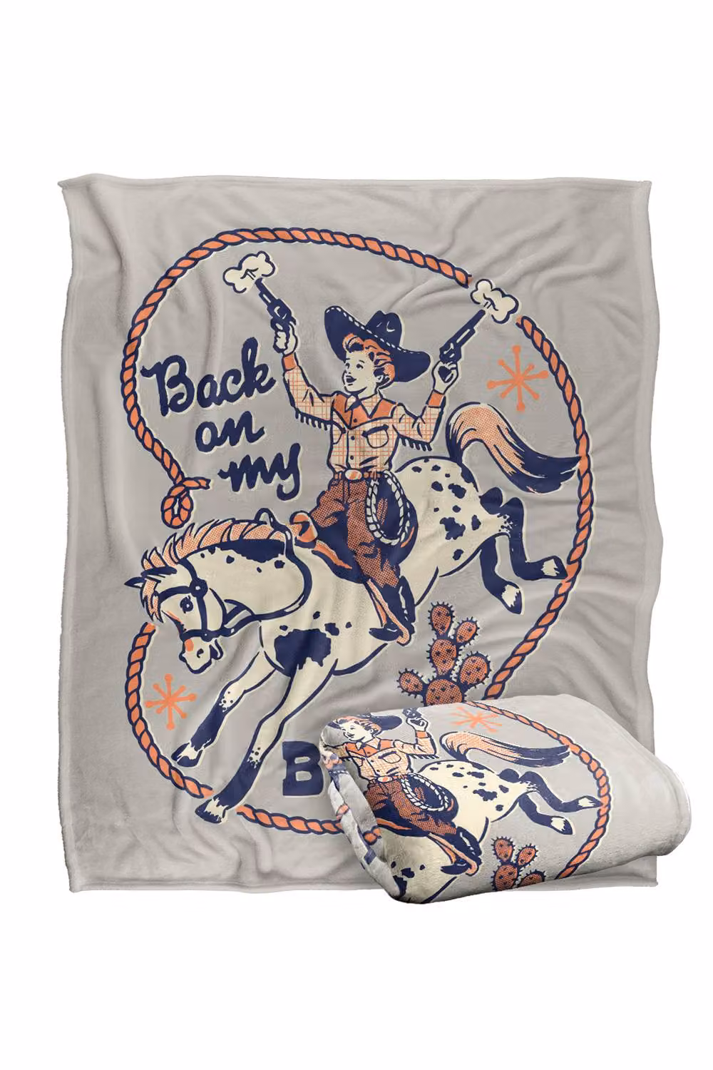 Steven Rhodes Back On My Bullshit Multicolour Super Soft Fleece Throw Blanket W/D/H: 91 x 147 cm – 2