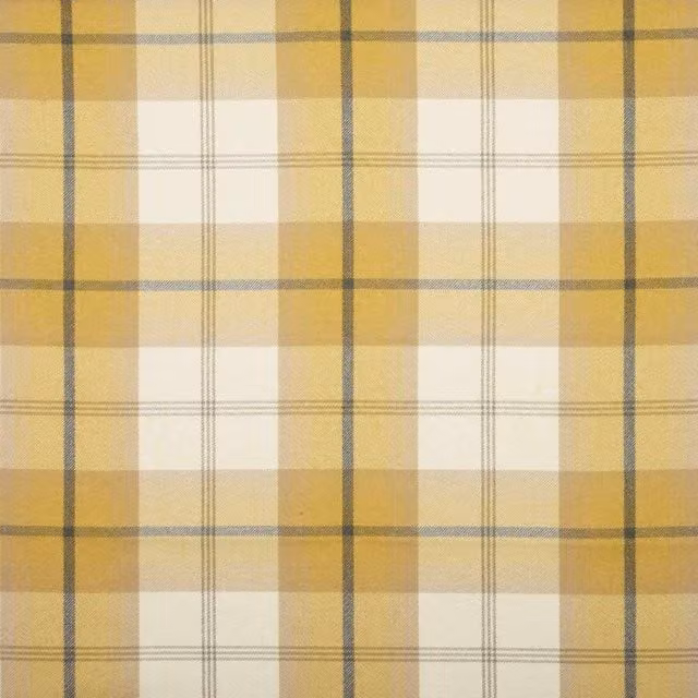 Terrys Balmoral Checked Country House Fabric in Yellow and Ochre