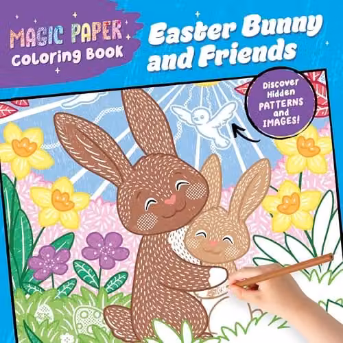 Callisto Kids Magic Paper Colouring Book: Easter Bunny and Friends in Multicolour – 1
