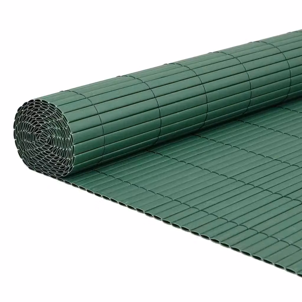 Berkfield Home Double-Sided Green PVC Garden Fence Mat, H: 180 cm, W: 500 cm – 2