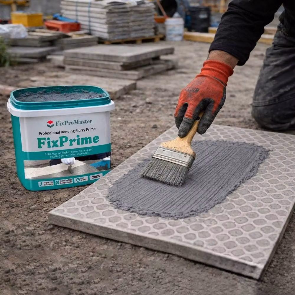 FixProMaster Cementitious Slurry Bonding Primer for Paving Slabs, Grey, 20kg – 4