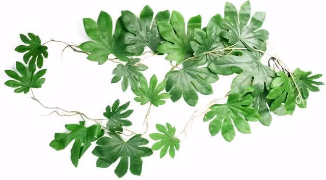 Leaf Design Artificial Hanging Aralia Plant in Green and Multicolour, 110 cm – 1