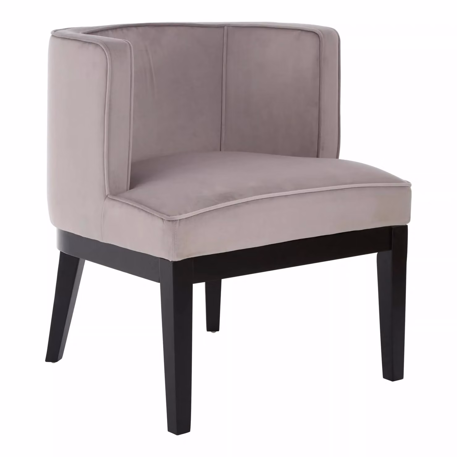 Interiors by Premier Modern Grey Velvet Tub Chair with Armrests – 2