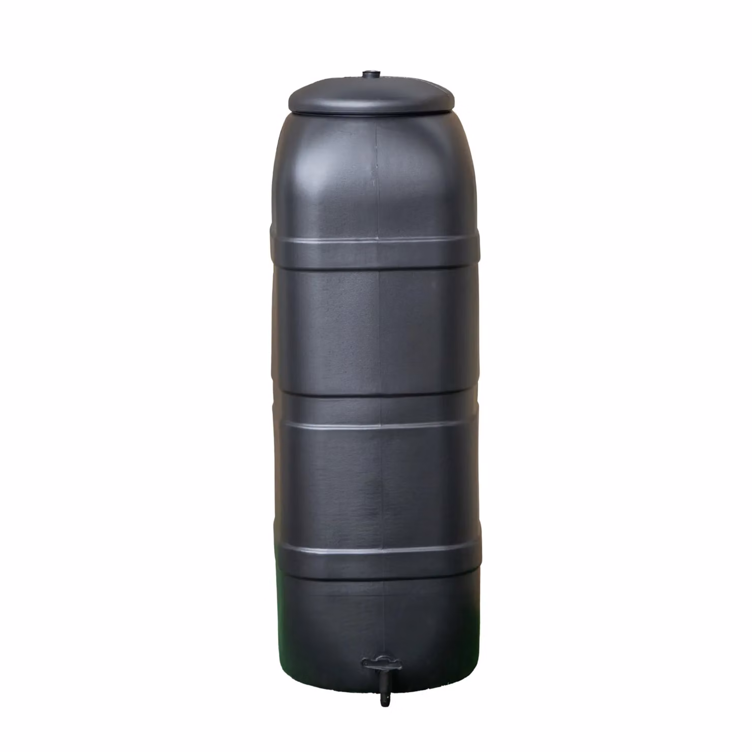 Samuel Alexander 100L Slim Space Saver Rain Barrel with Lid, Tap and Carry Handles in Black – 6