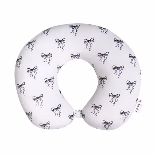 OHS U-Shaped Memory Foam Travel Neck Pillow in White, 30 x 30 cm