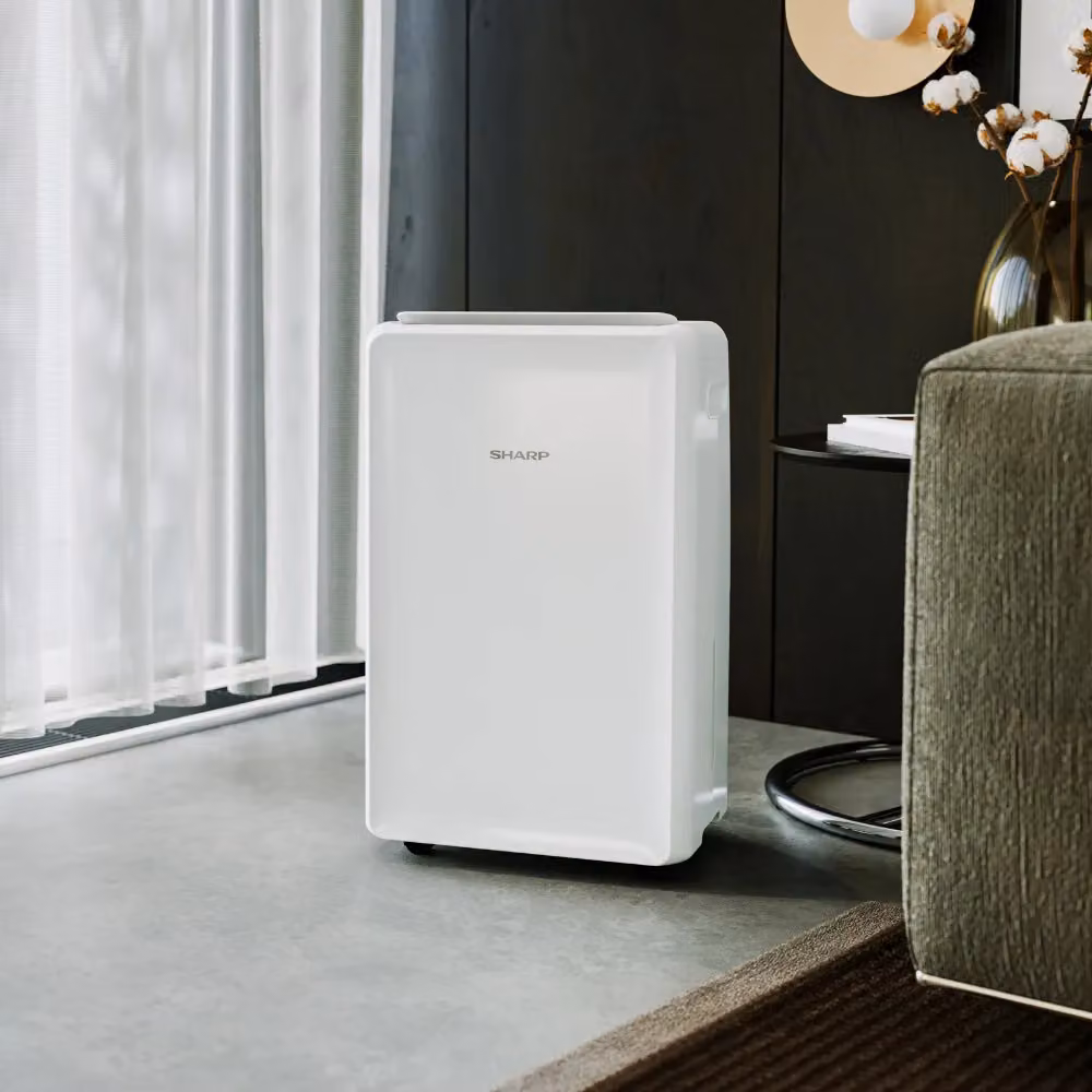 Sharp Portable Home and Office Dehumidifier, 16L, White – 2