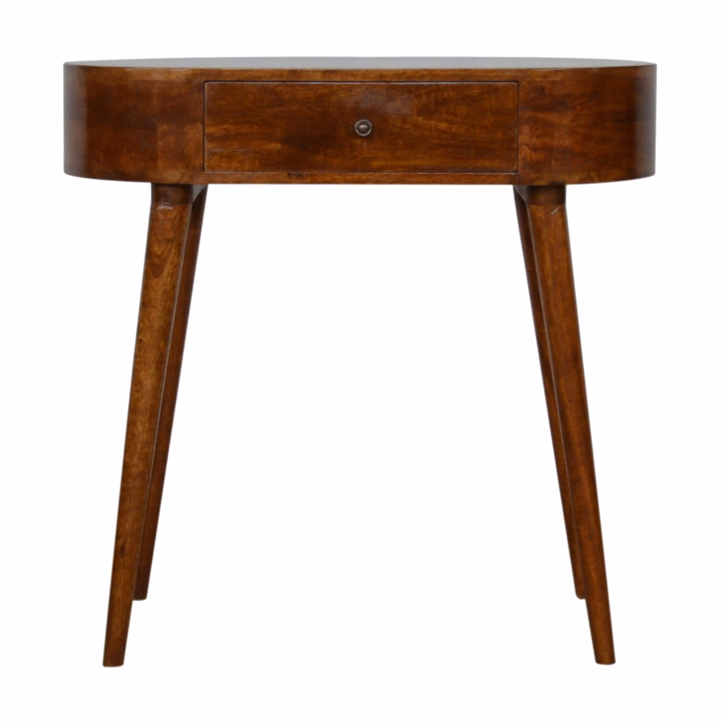 Aosom UK Albion Solid Mango Wood Console Table with Drawer, Brown, W/D/H: 80 x 40 x 78 cm – 2
